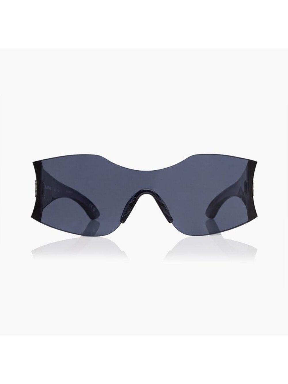 NEW BALENCIAGA SUNGLASSES BB0292S 002 UNISEX GEOMETRIC BLUE EYEWEAR - Picture 3 of 4